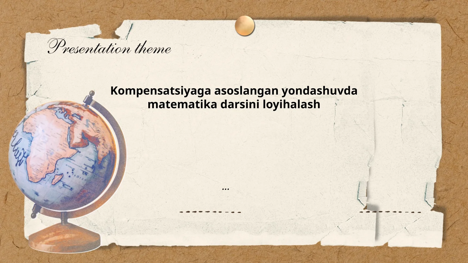 Kompensatsiyaga asoslangan yondashuvda matematika darsini loyihalash