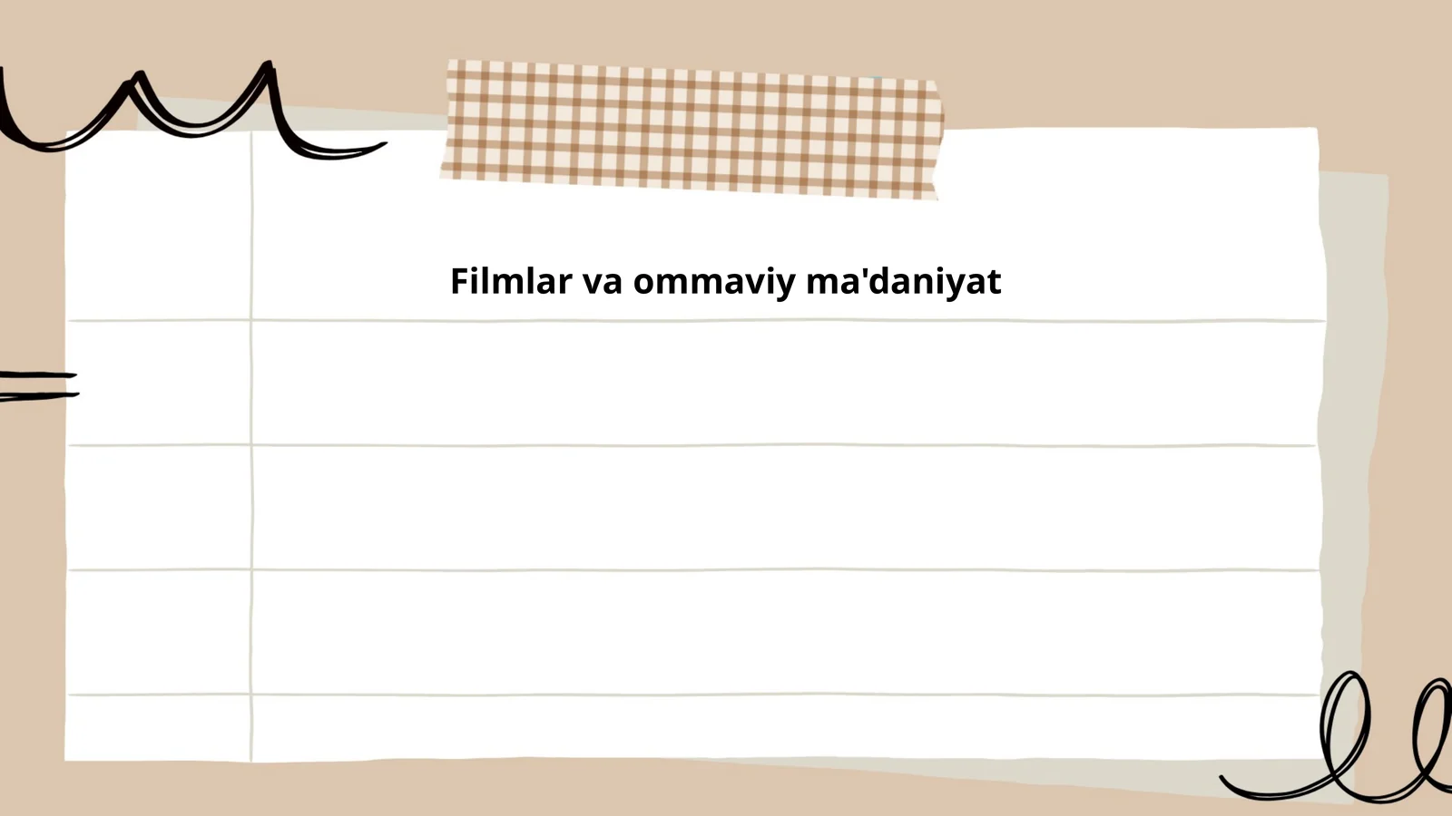 Filmlar va ommaviy ma'daniyat