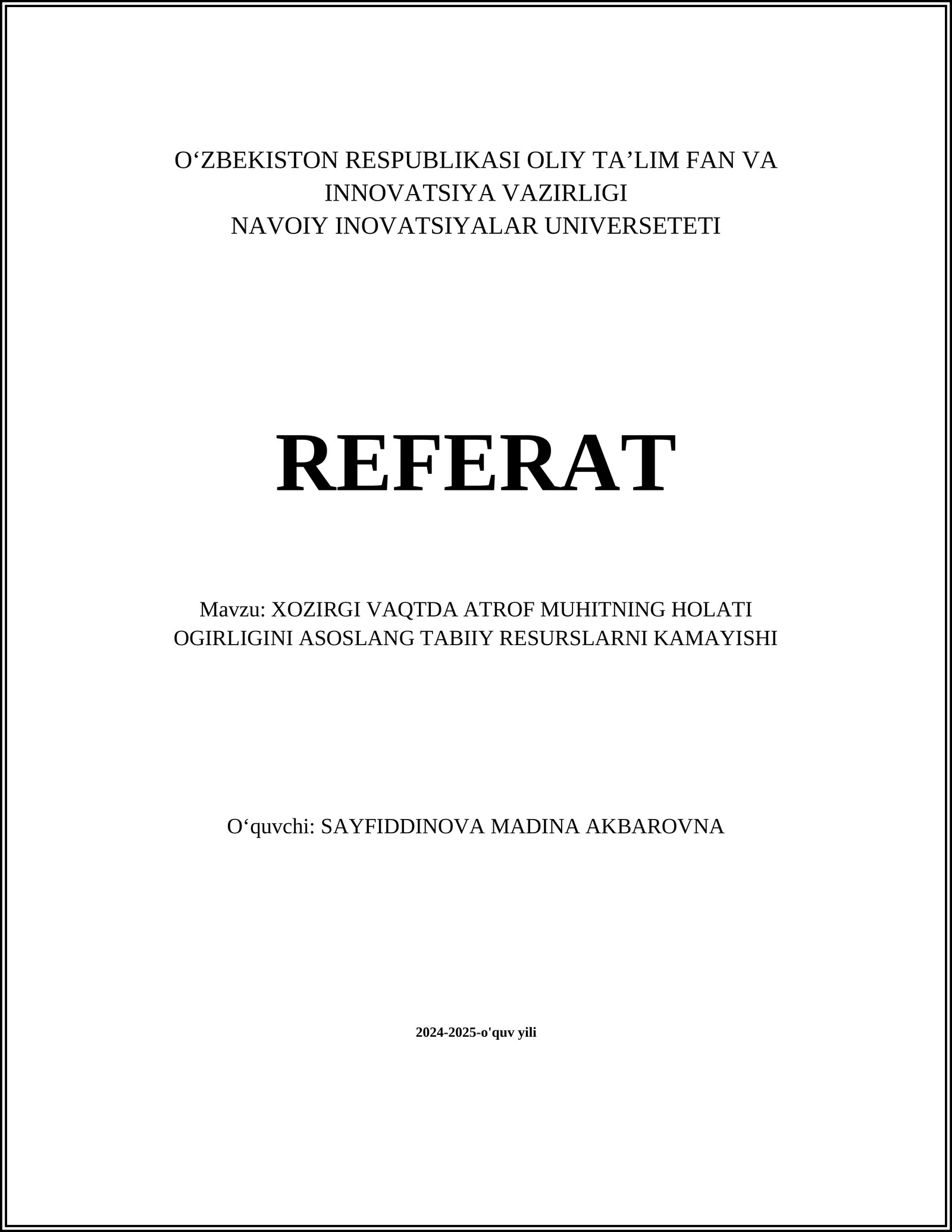 Atmosfera ifloslanishi