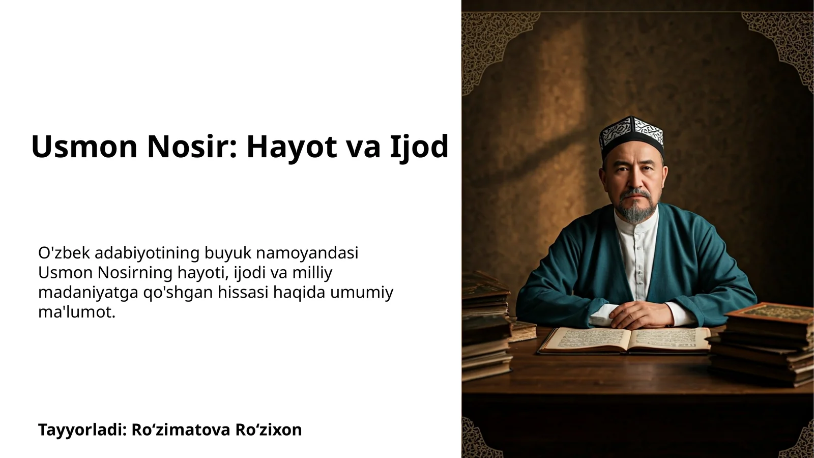 Usmon Nosir: Hayot va Ijod