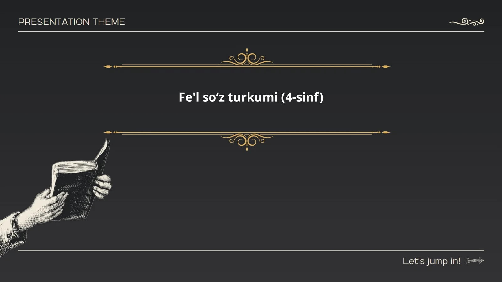 Fe'l soʻz turkumi (4-sinf)