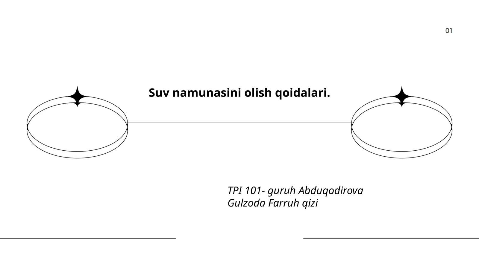 Suv namunasini olish qoidalari