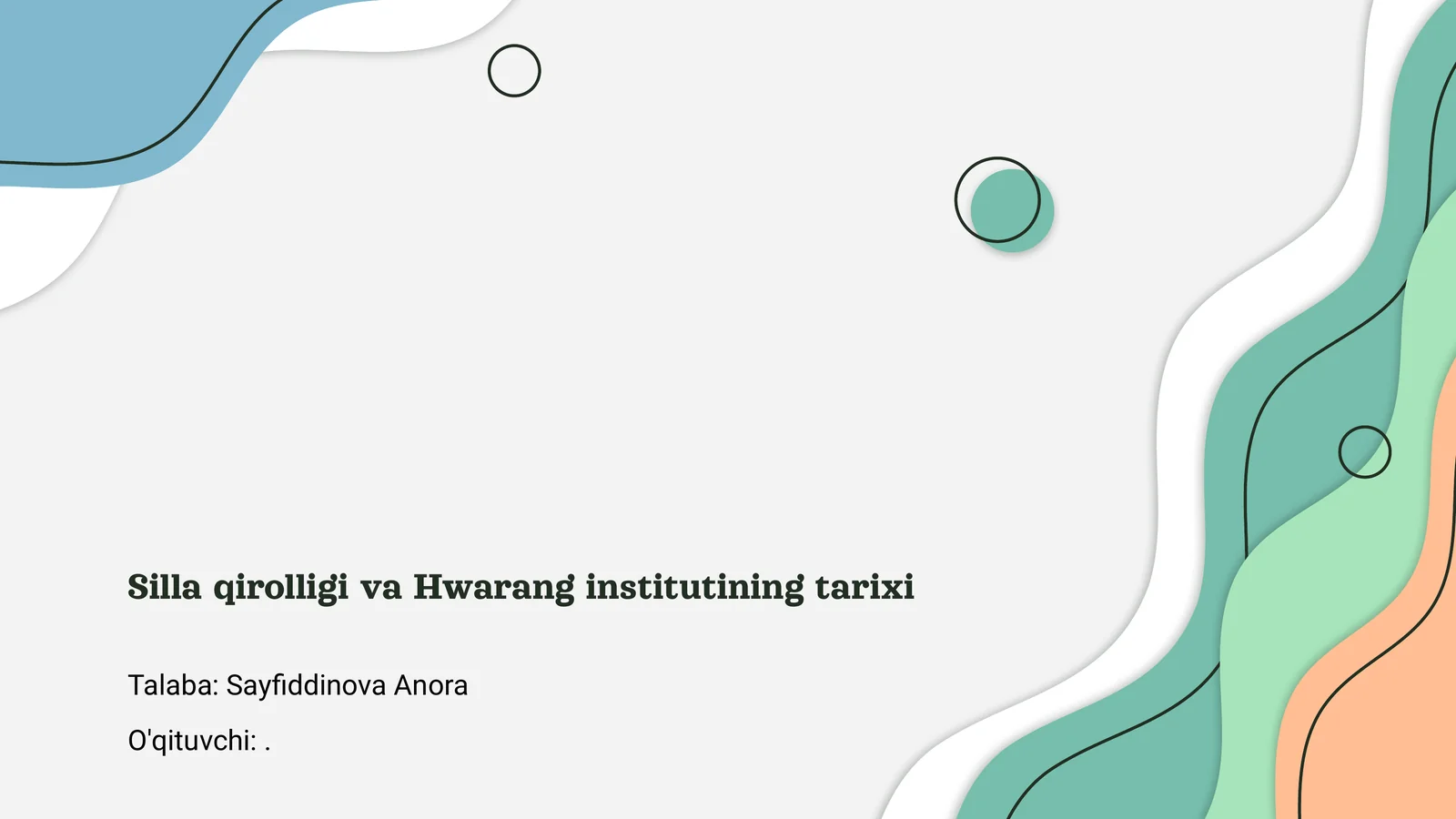 Silla qirolligi va Hwarang institutining tarixi