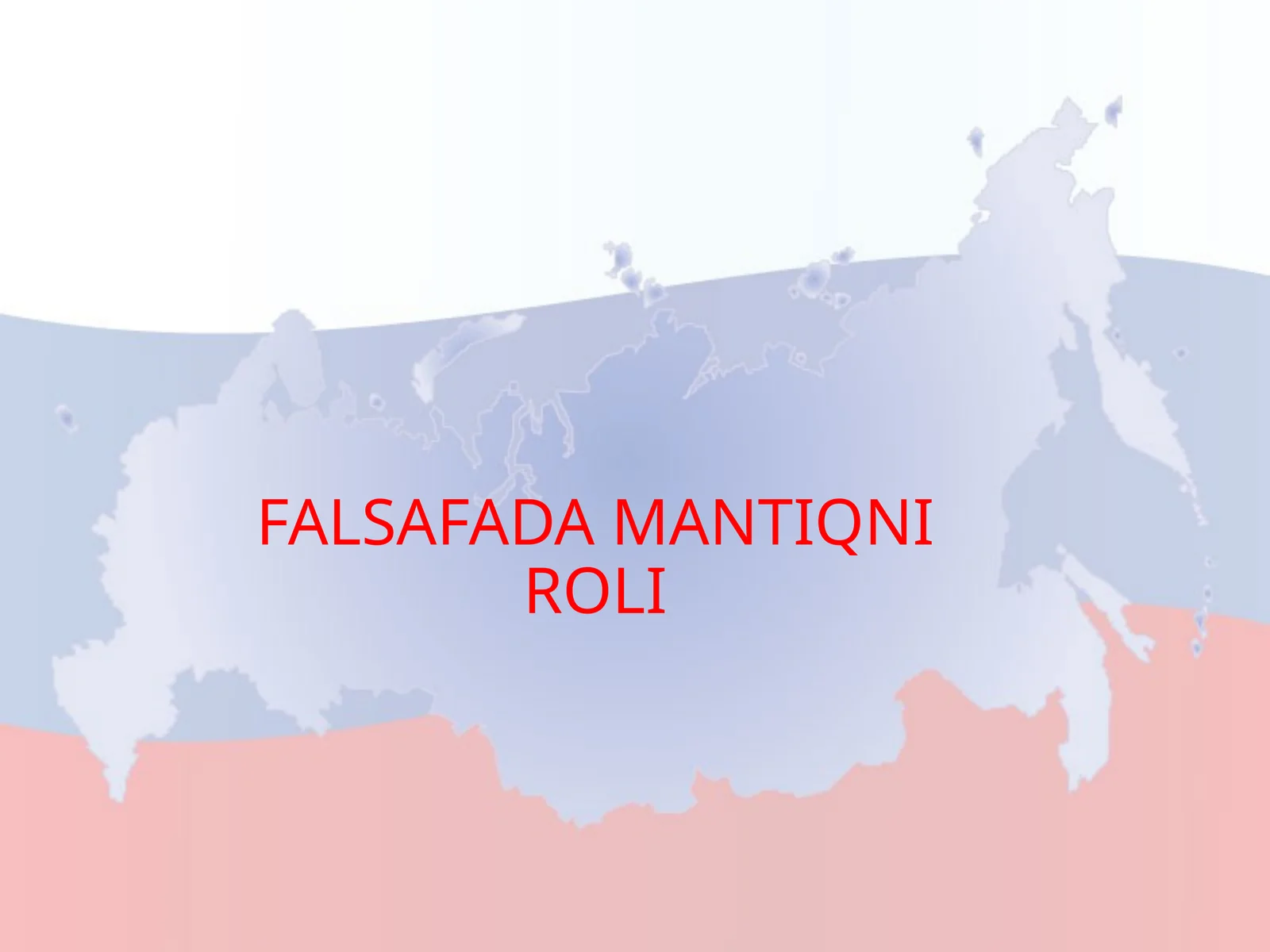 Falsafada mantiqni roli