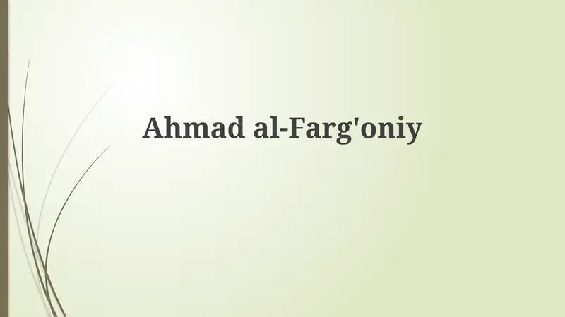 Ahmad al-Farg'oniy
