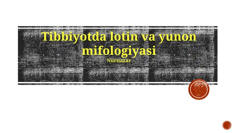 Tibbiyotda lotin va yunon mifologiyasi