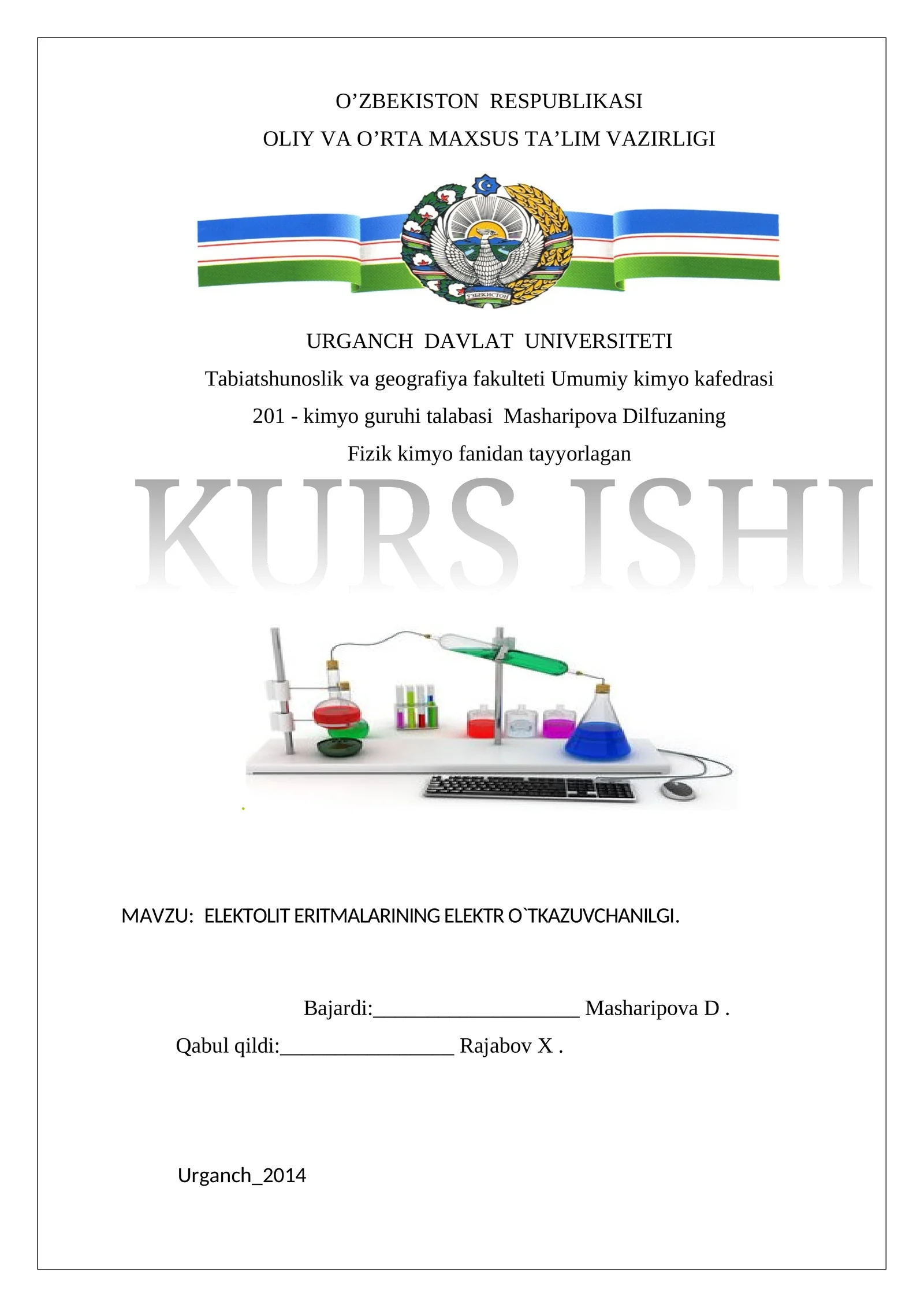 Elektolit eritmalarining elektr o'tkazuvchanligi