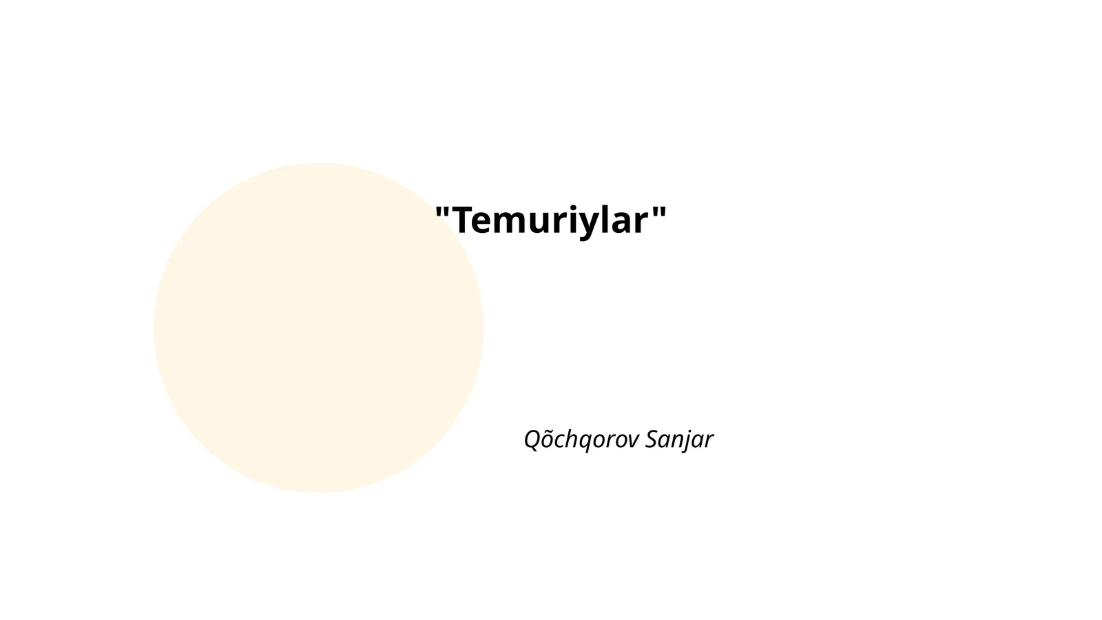 Temuriylar
