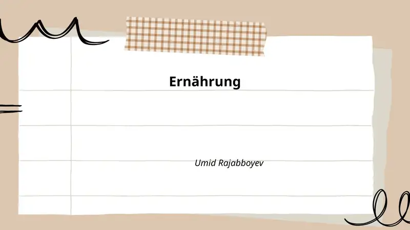 Ernährung