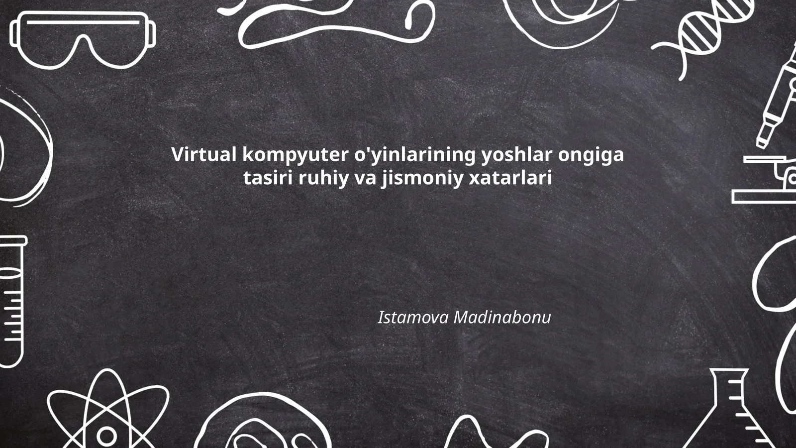Virtual kompyuter o'yinlarining yoshlar ongiga tasiri ruhiy va jismoniy xatarlari