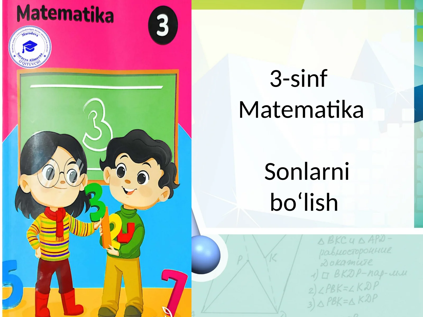 3-sinfMatematikaSonlarniboʻlish