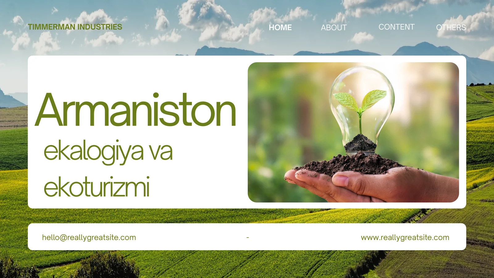 Armaniston ekologiya va ekoturizm