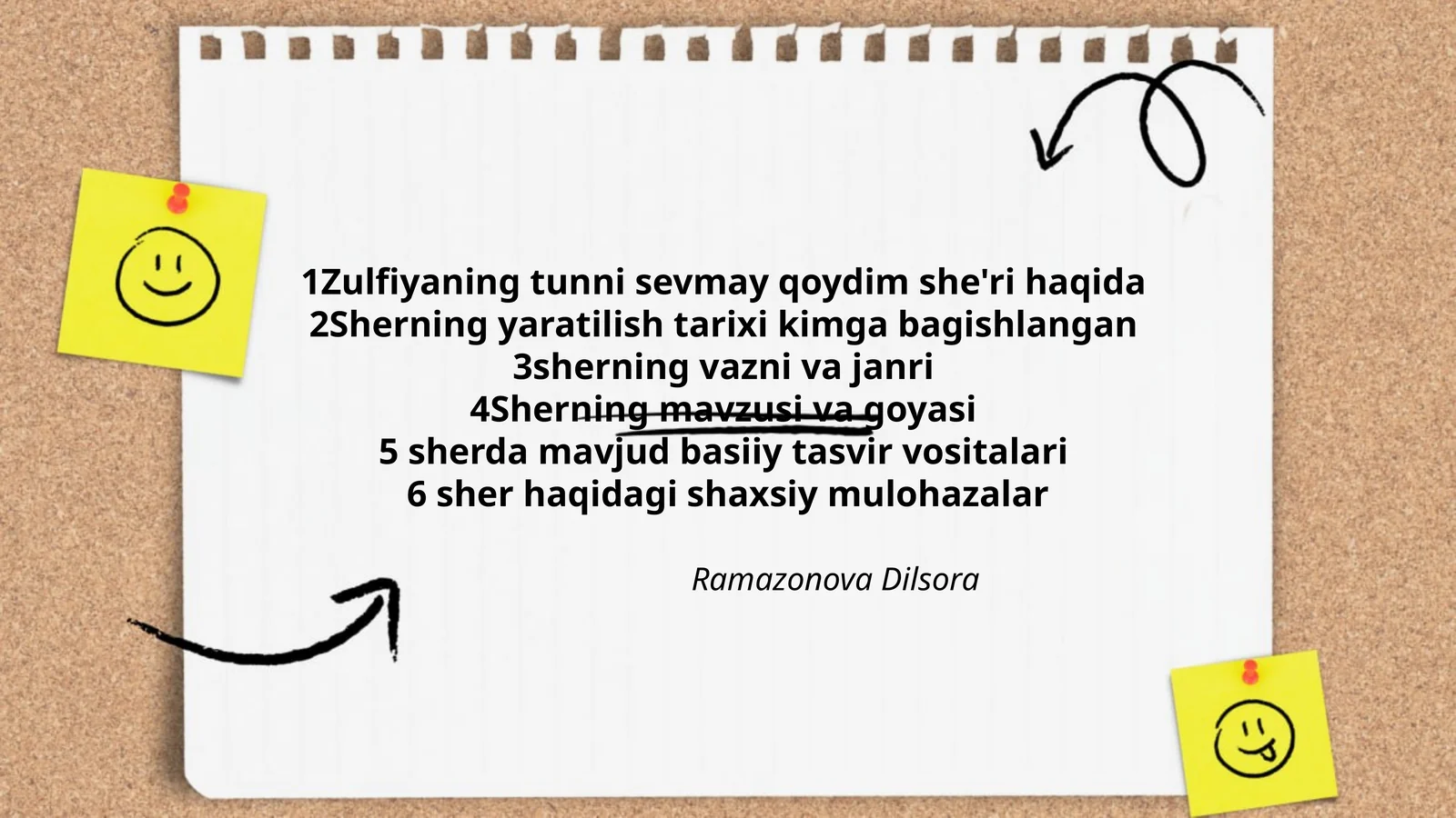 Zulfiyaning tunni sevmay qoydim she'ri haqida