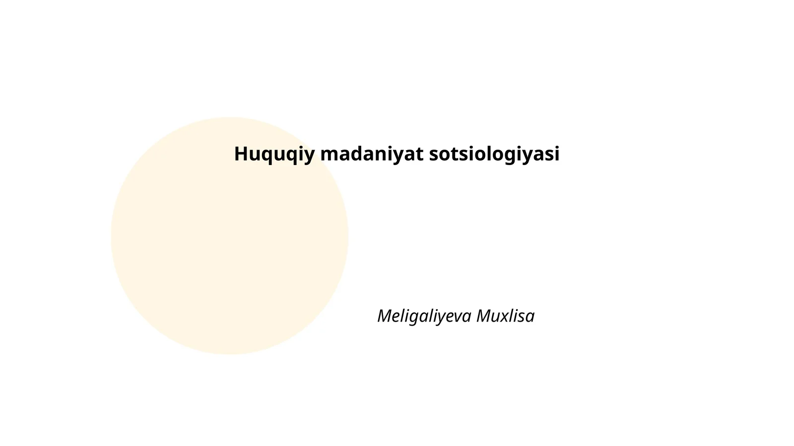 Huquqiy madaniyat sotsiologiyasi