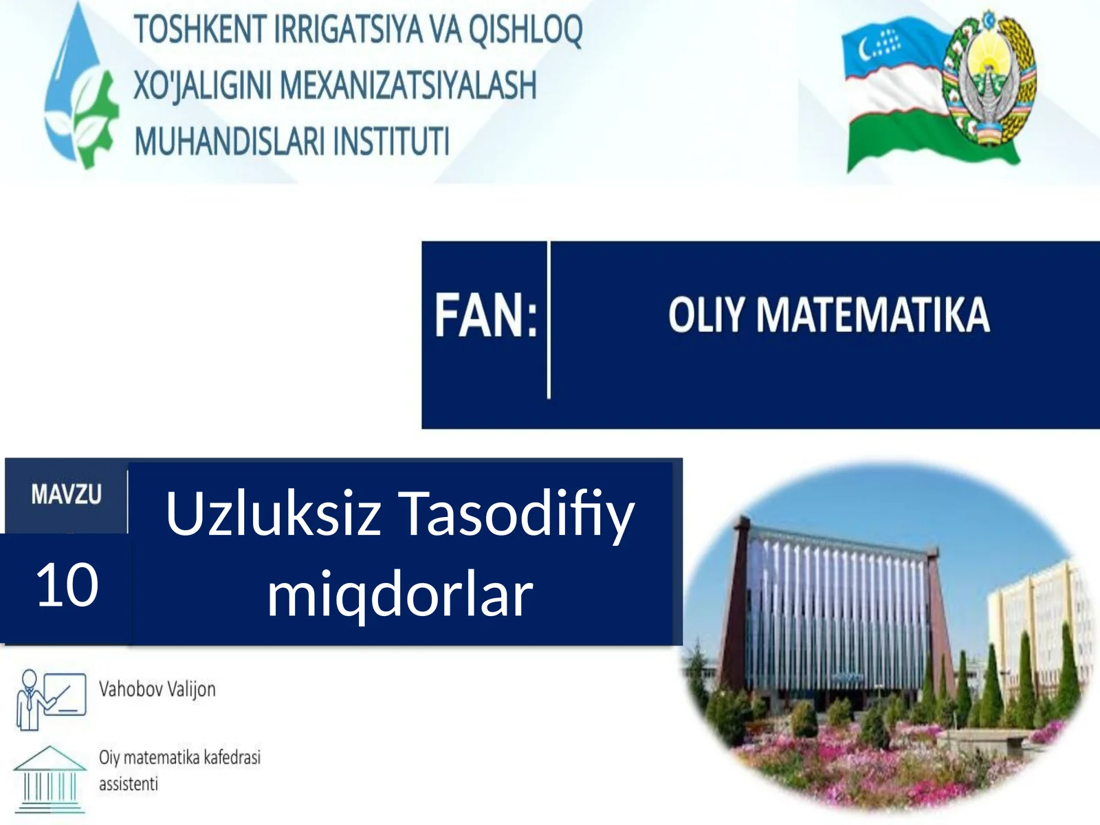 Uzluksiz Tasodifiy miqdorlar