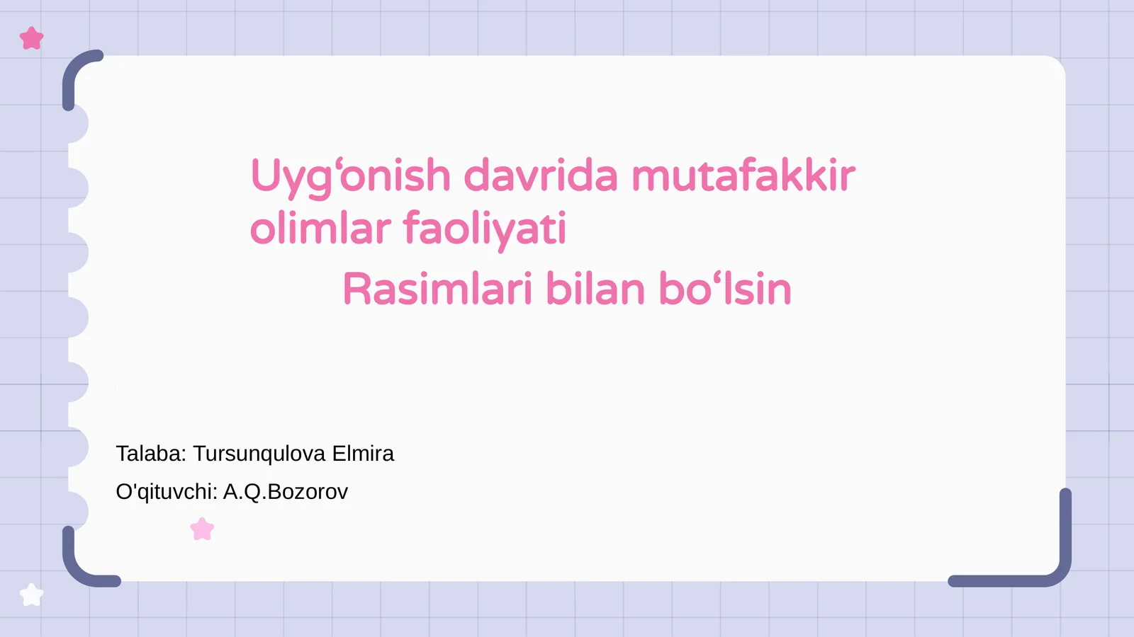 Uyg‘onish davrida mutafakkir olimlar faoliyati