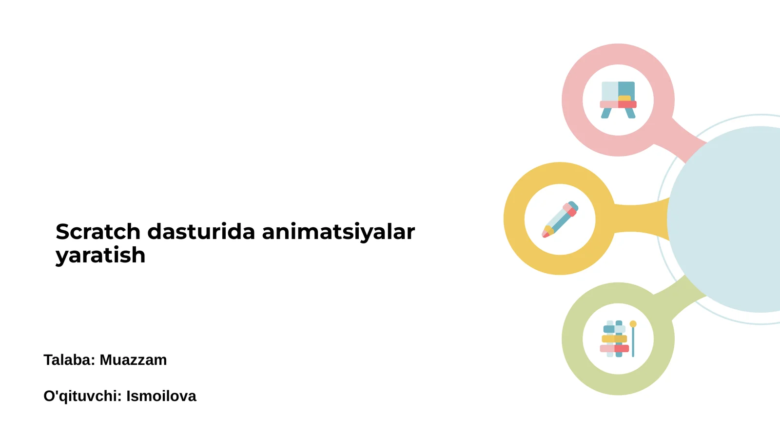 Scratch dasturida animatsiyalar yaratish