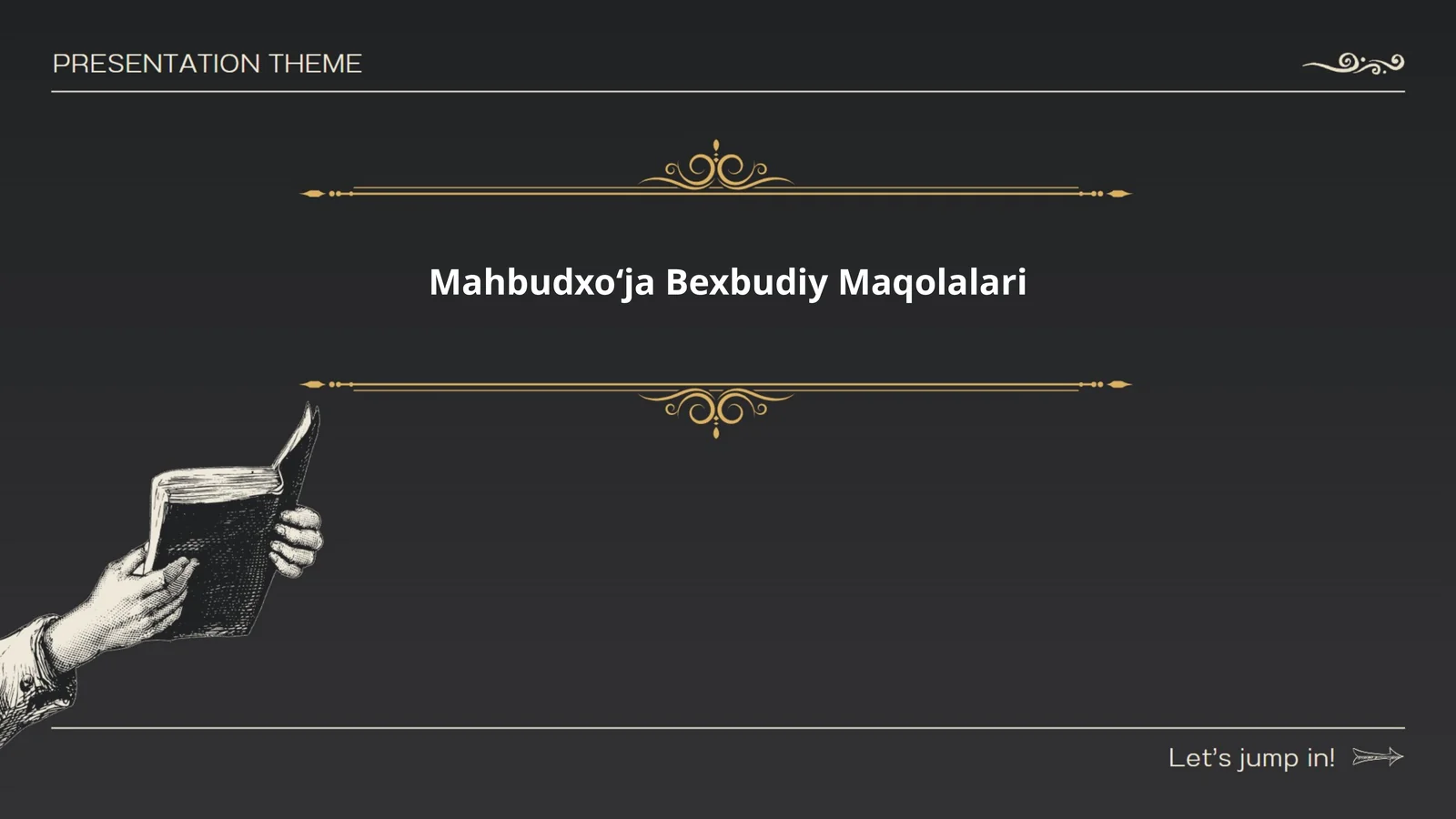 Mahbudxoʻja Bexbudiy Maqolalari