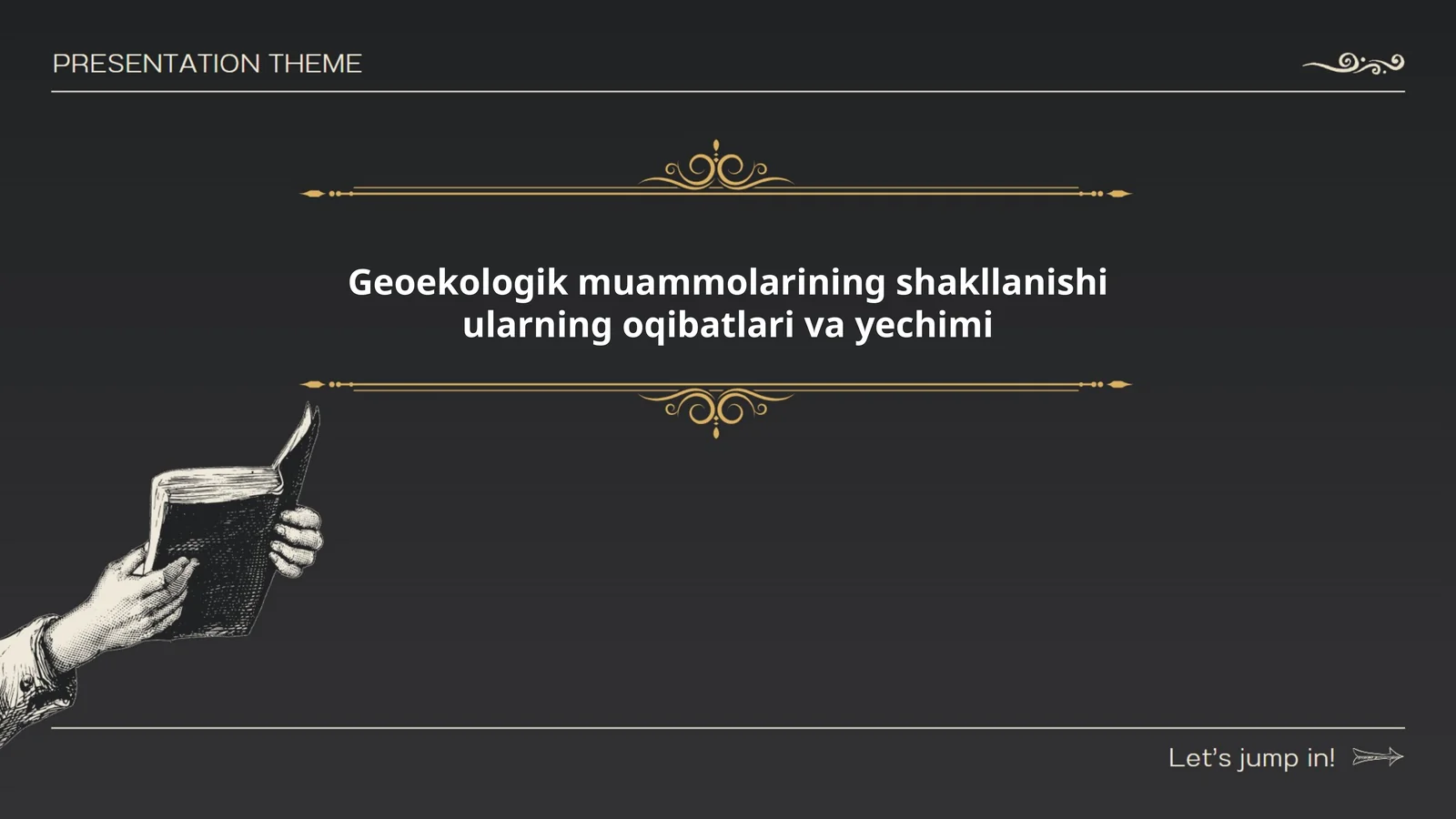 geoekologik muammolarining shakllanishi ularning oqibatlari va yechimi