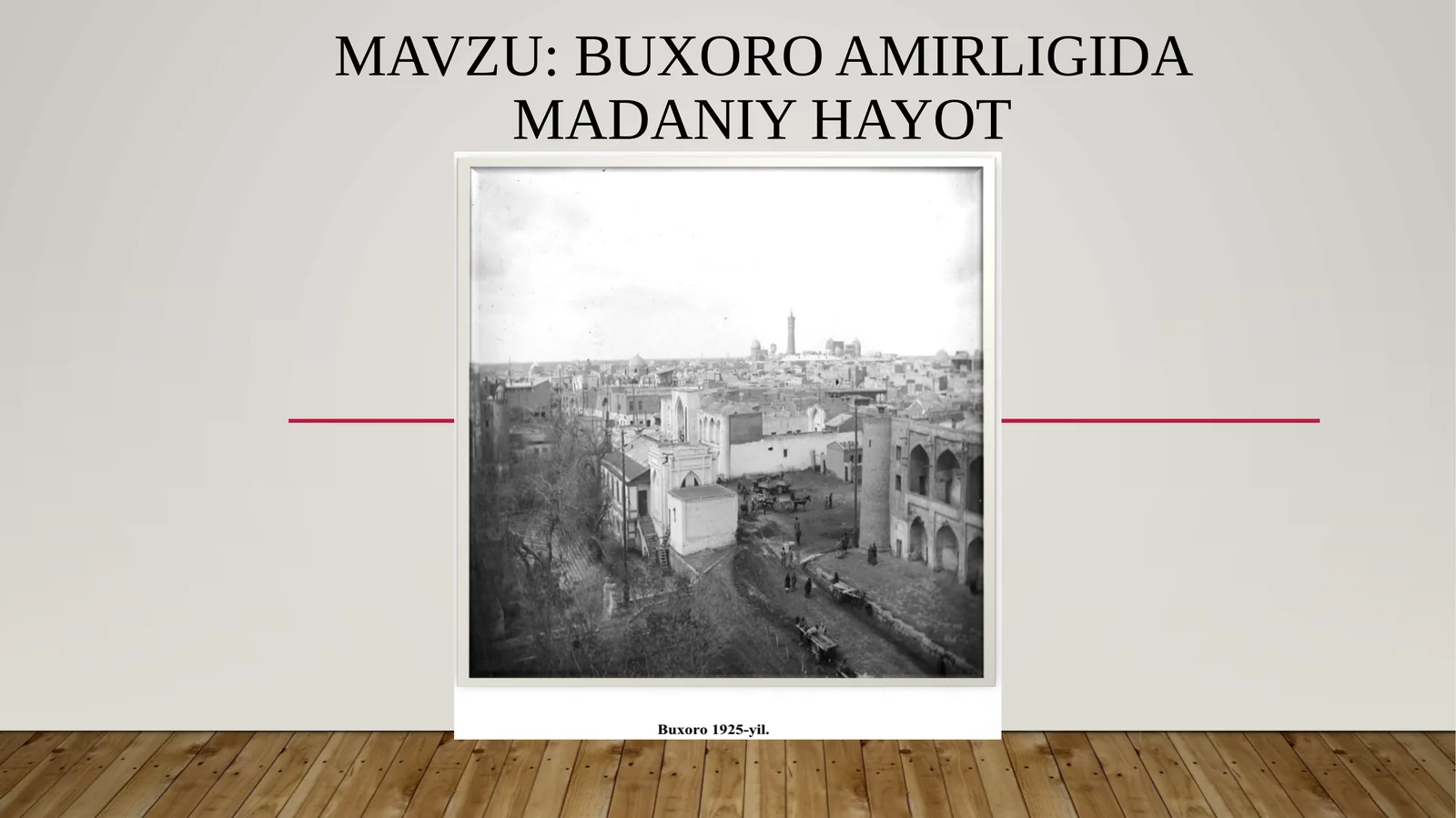 Buxoro amirligida madaniy hayot