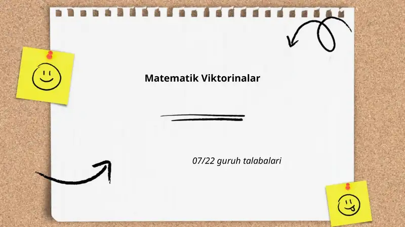 Matematik Viktorinalar