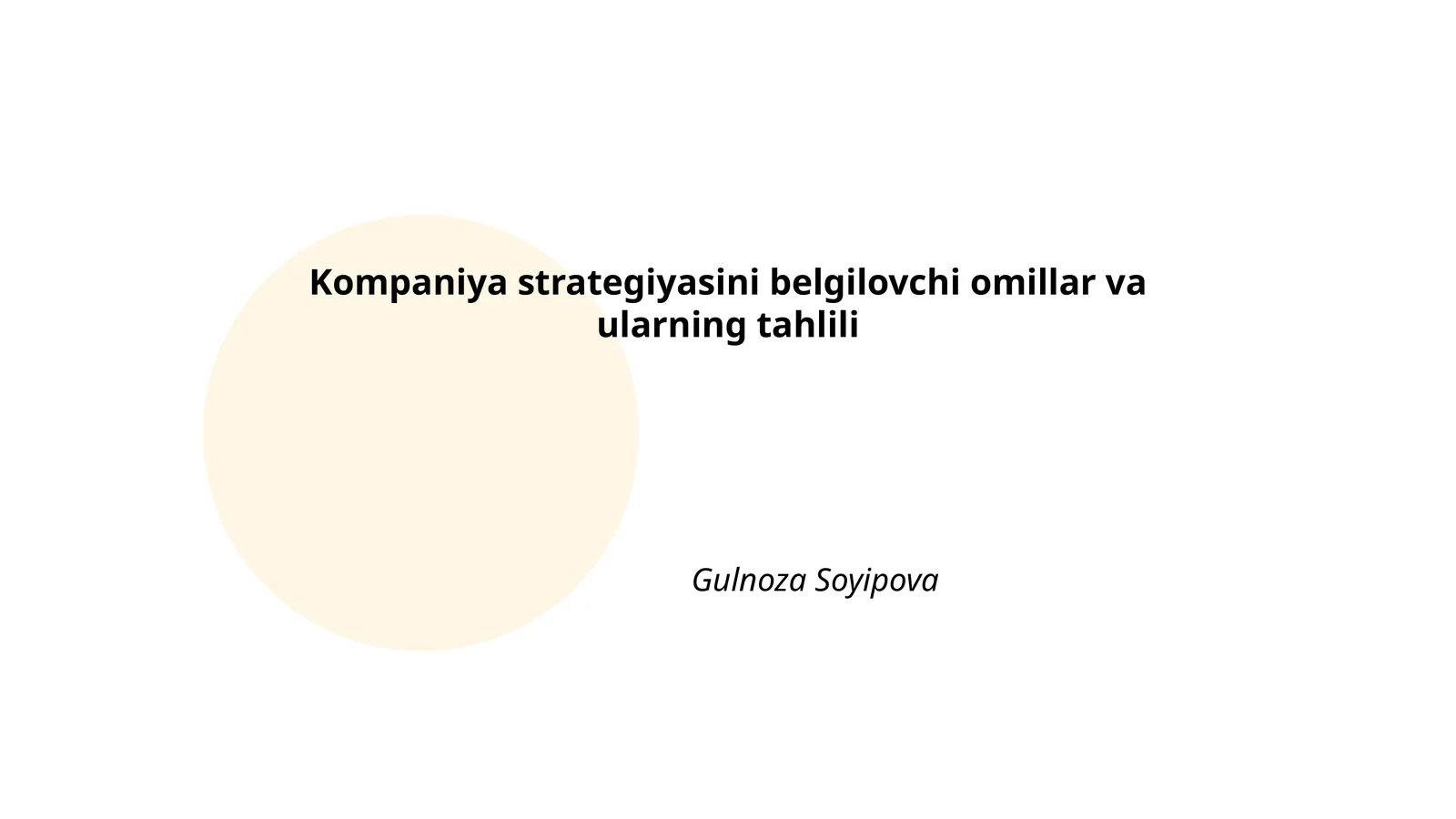 PESTEL (makroatrof muhit) tahlili va strategiyaga ta'siri
