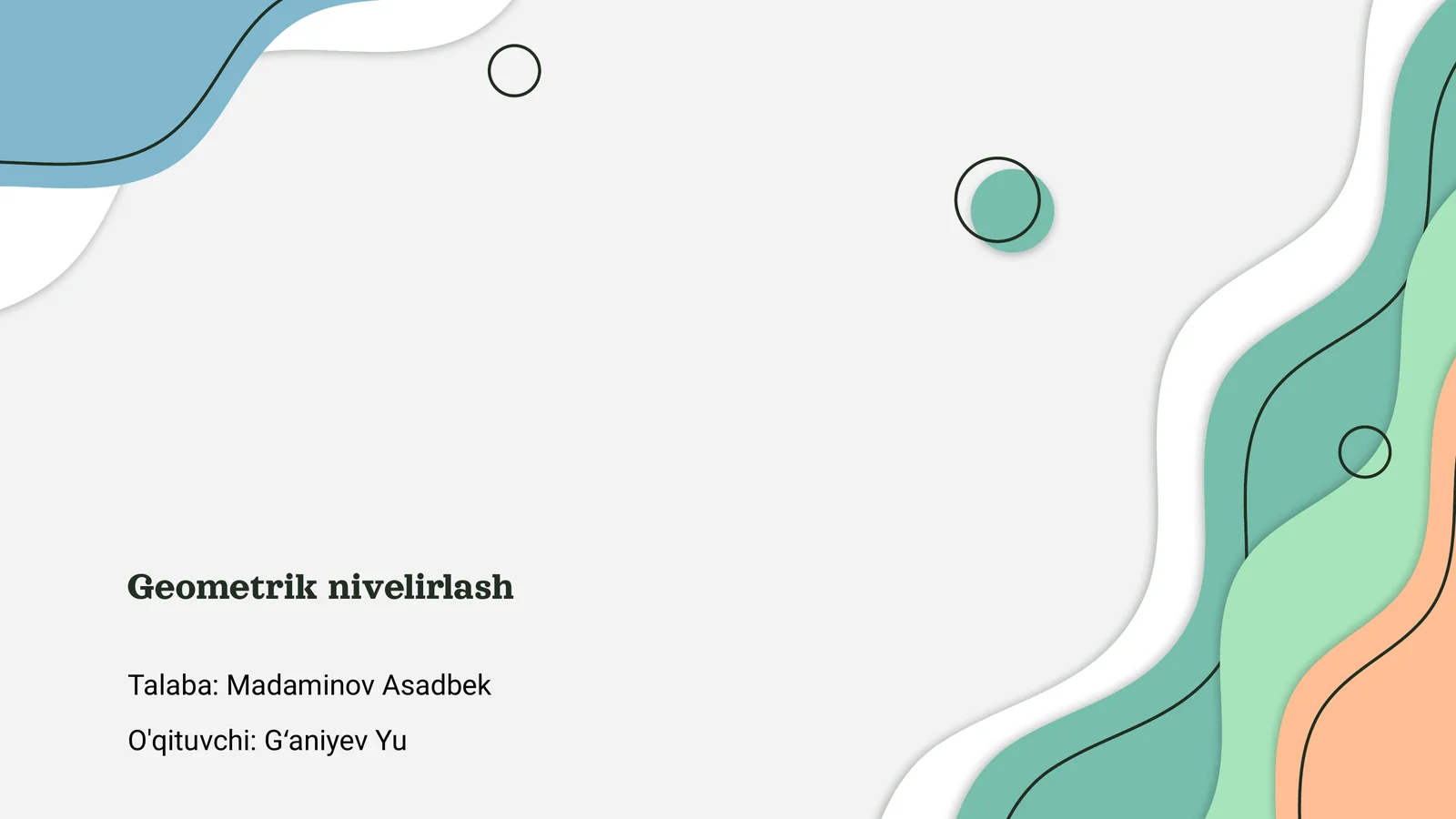 Geometrik nivelirlash