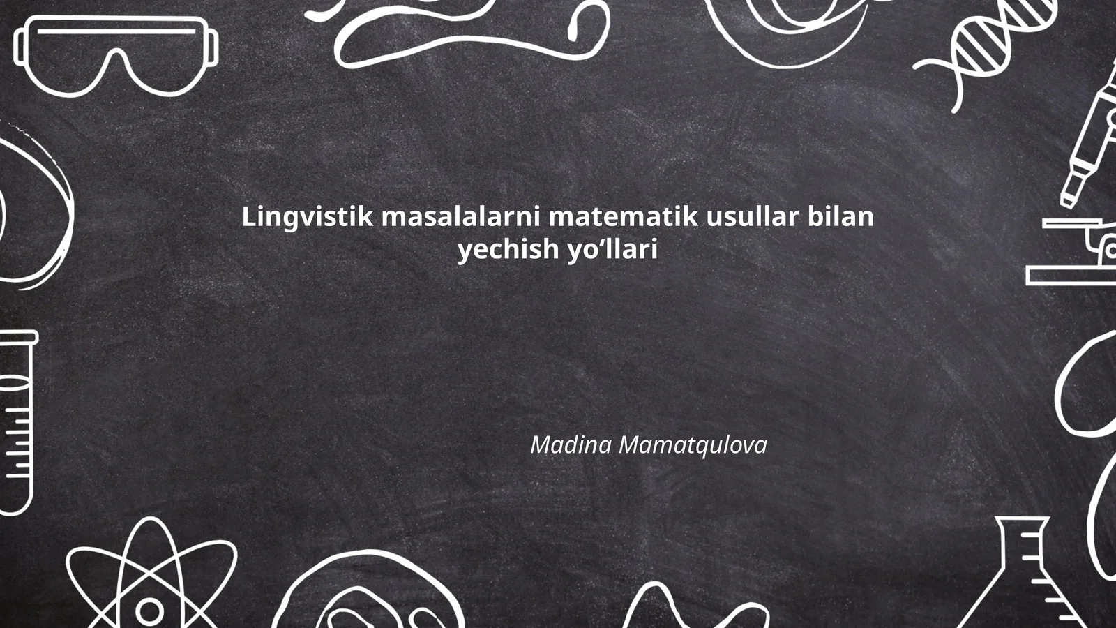 Matematik lingvistika asoslari