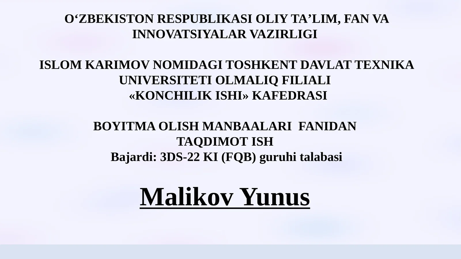 Minerallarning solishtirma og'irligi