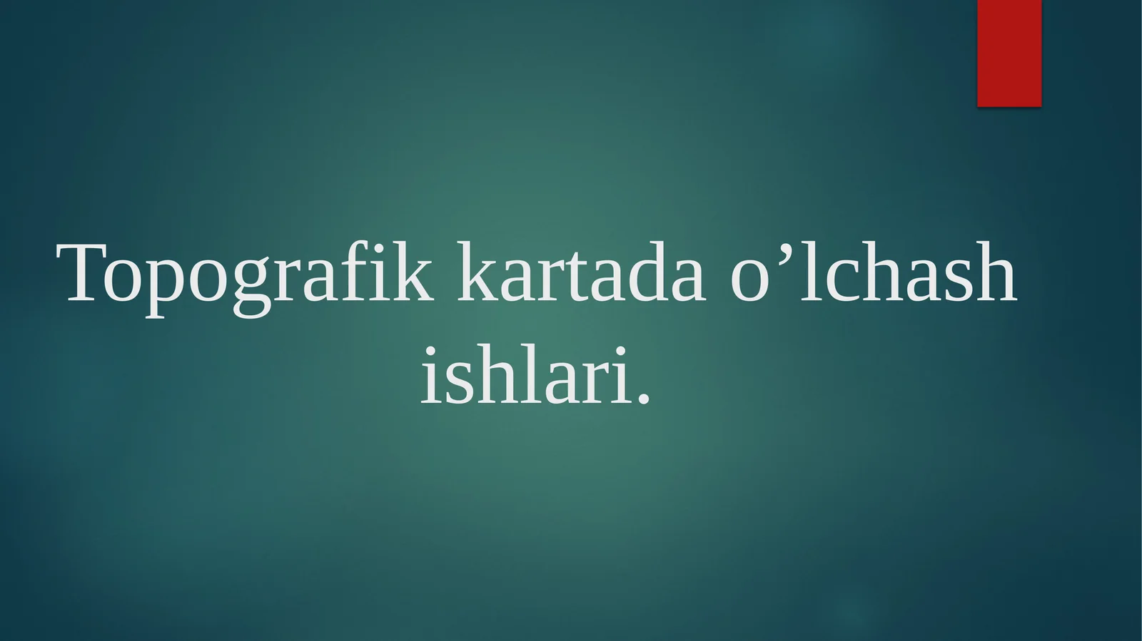 Topografik xaritalar