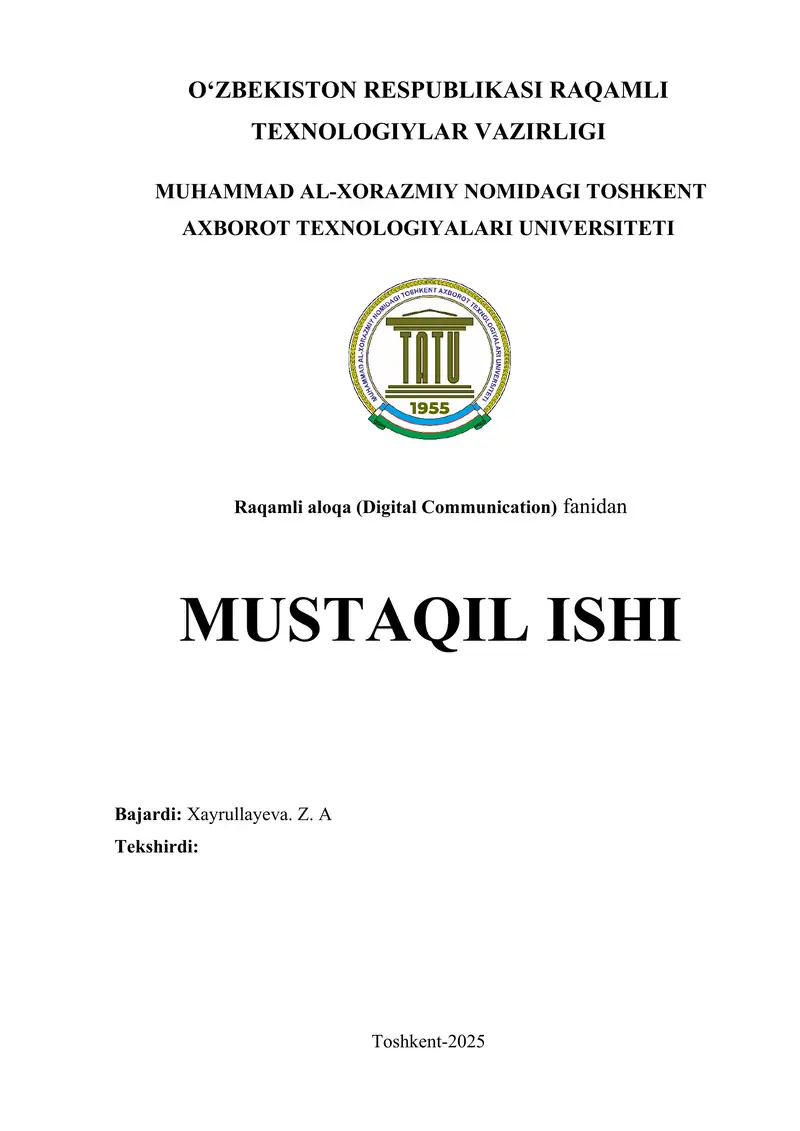 Past chastota filtrining (LPF) tahlili va qayerlarda qo’llanilishi