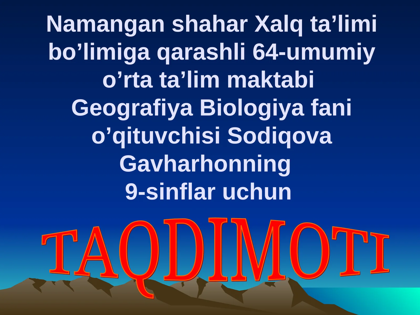 AMERIKA QO’SHMA SHTATLARI