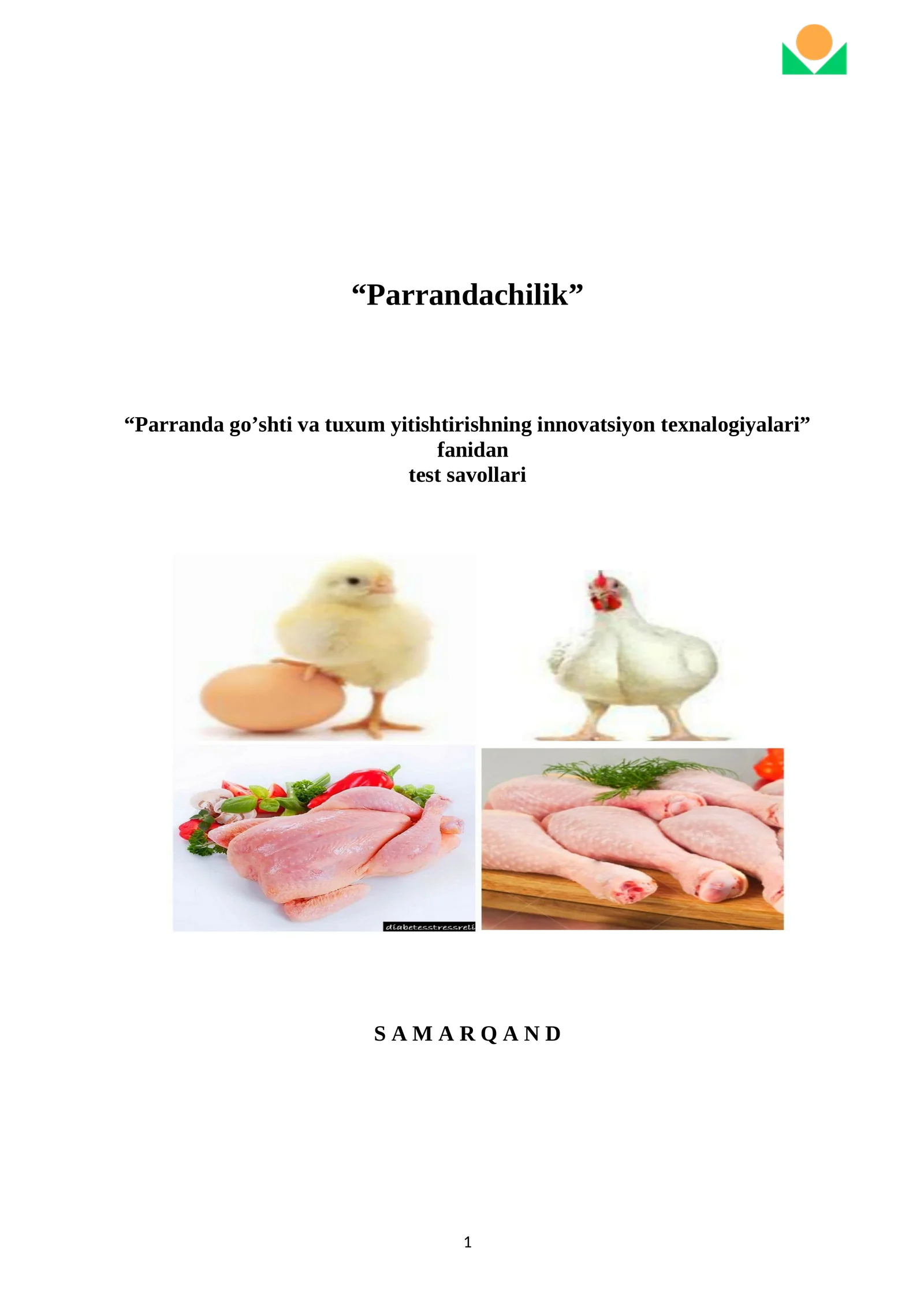 Parrandachilik test sinovlari