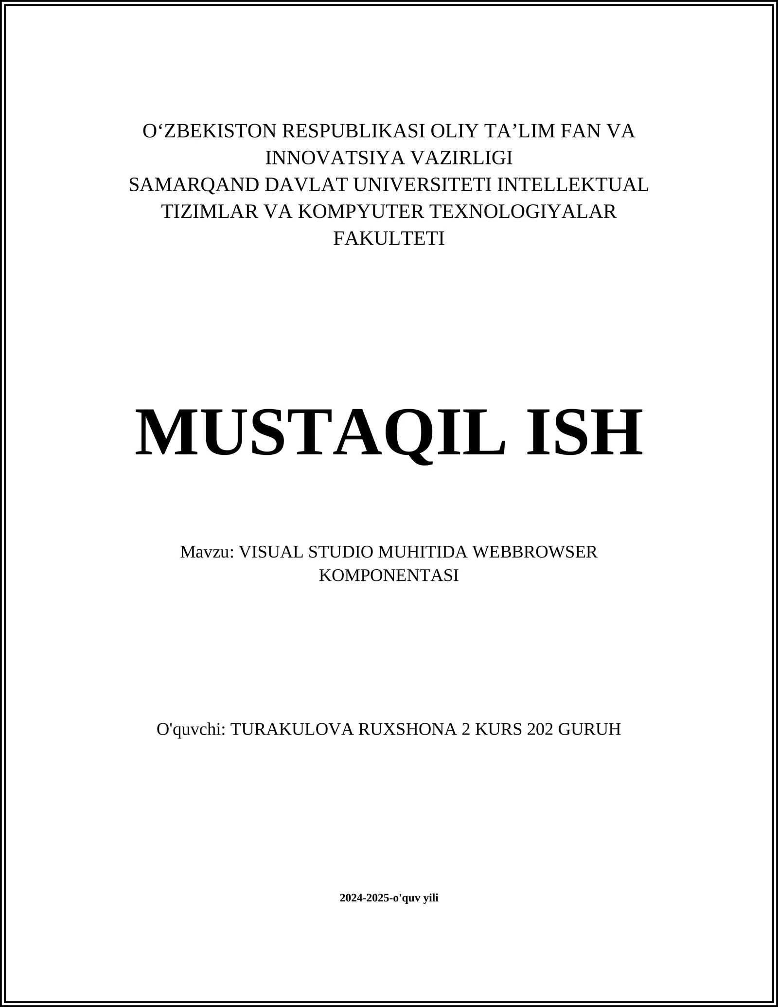 VISUAL STUDIO MUHITIDA WEBBROWSER KOMPONENTASI