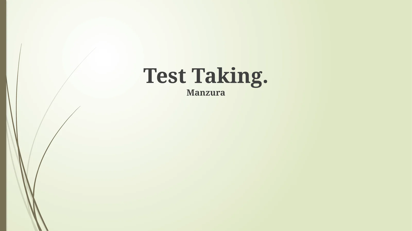 Test Taking