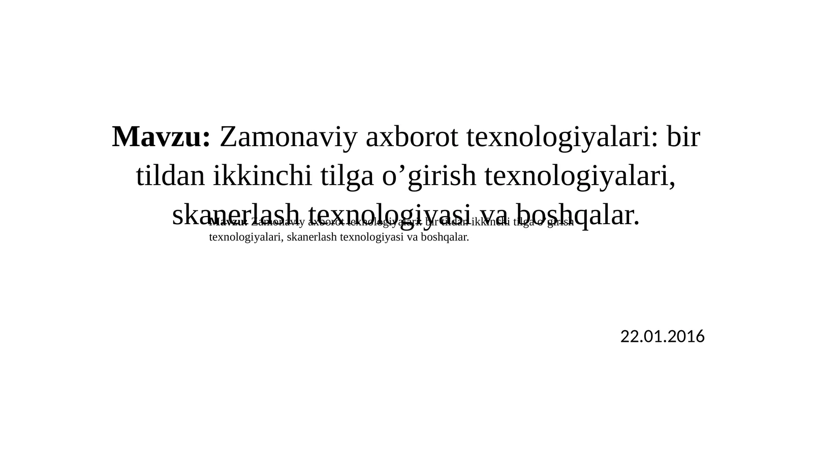 Tarjimon va konvertor dasturlari va ulardan foydalanish