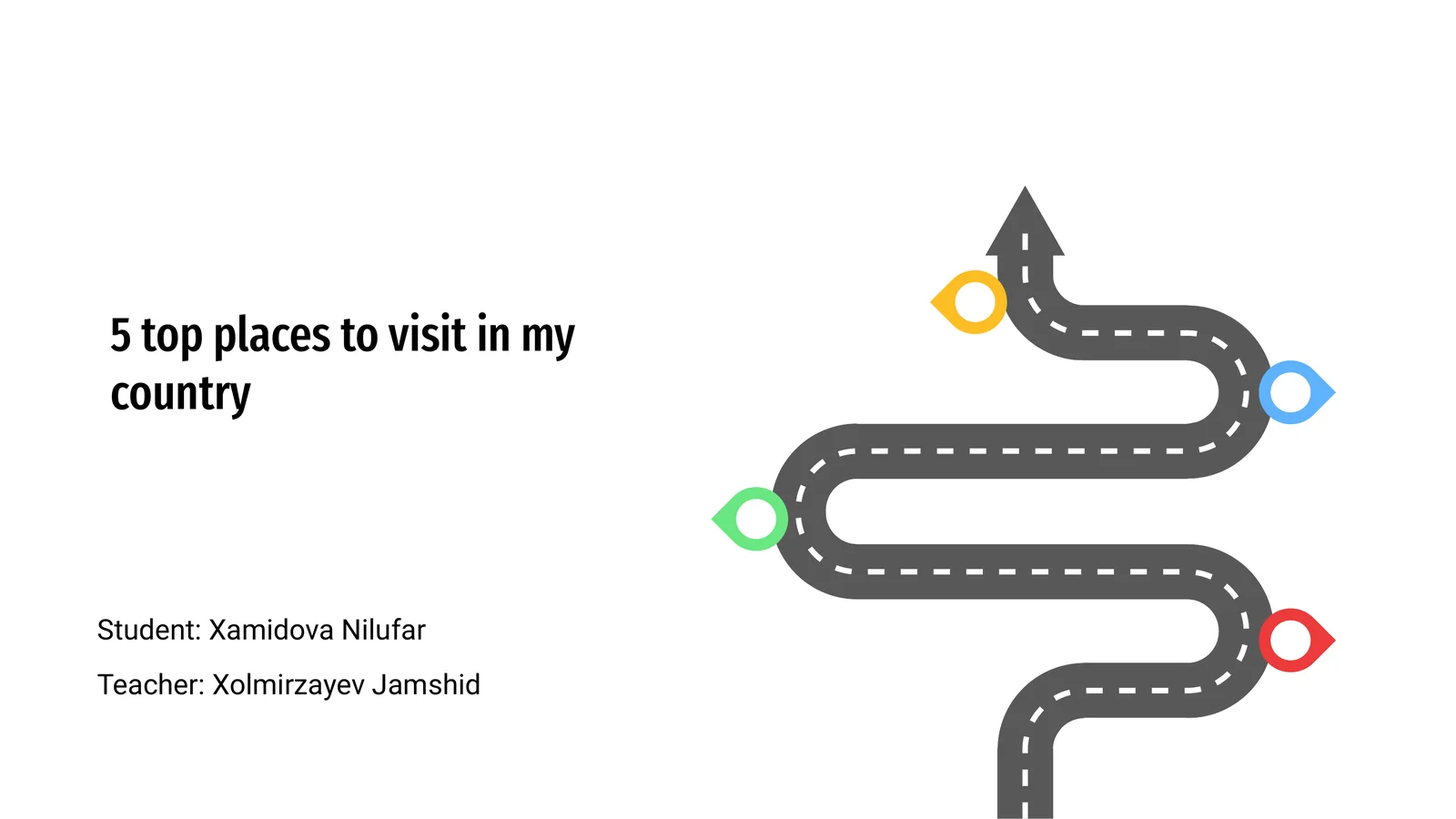 5 top places to visit in my country