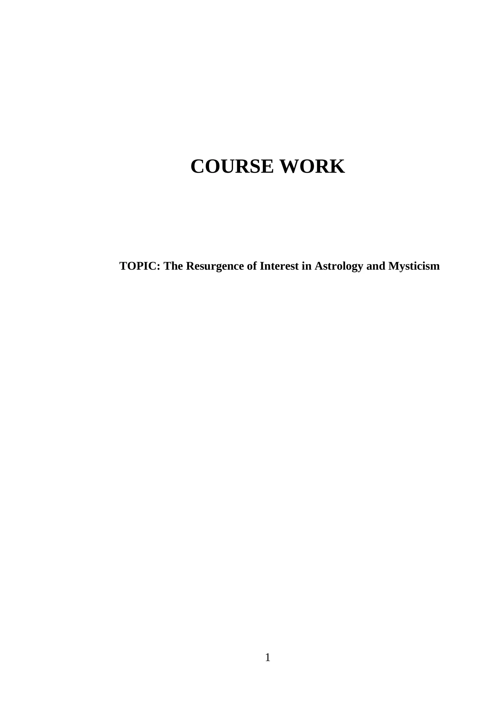 The Resurgence of Interest in Astrology and Mysticism