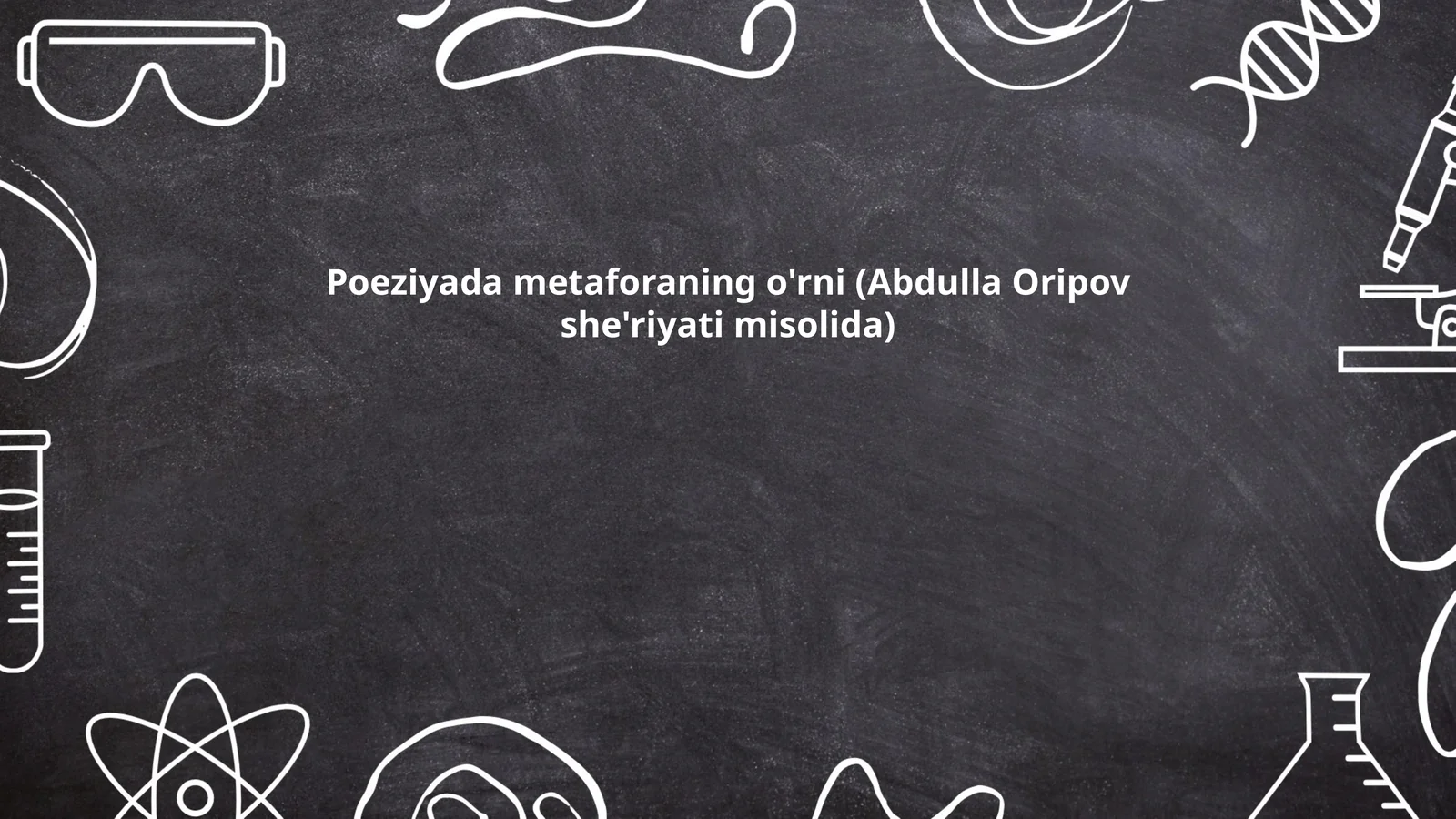 Poeziyada metaforaning o'rni (Abdulla Oripov she'riyati misolida)
