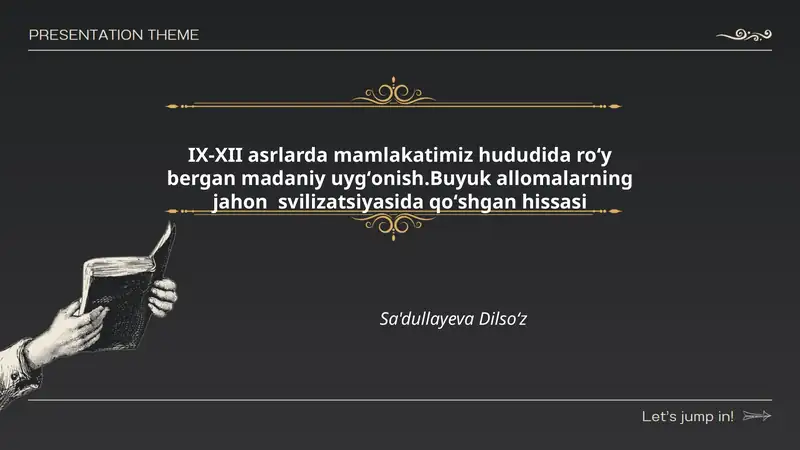 Madaniy uygʻonishning sabablari va xususiyatlari