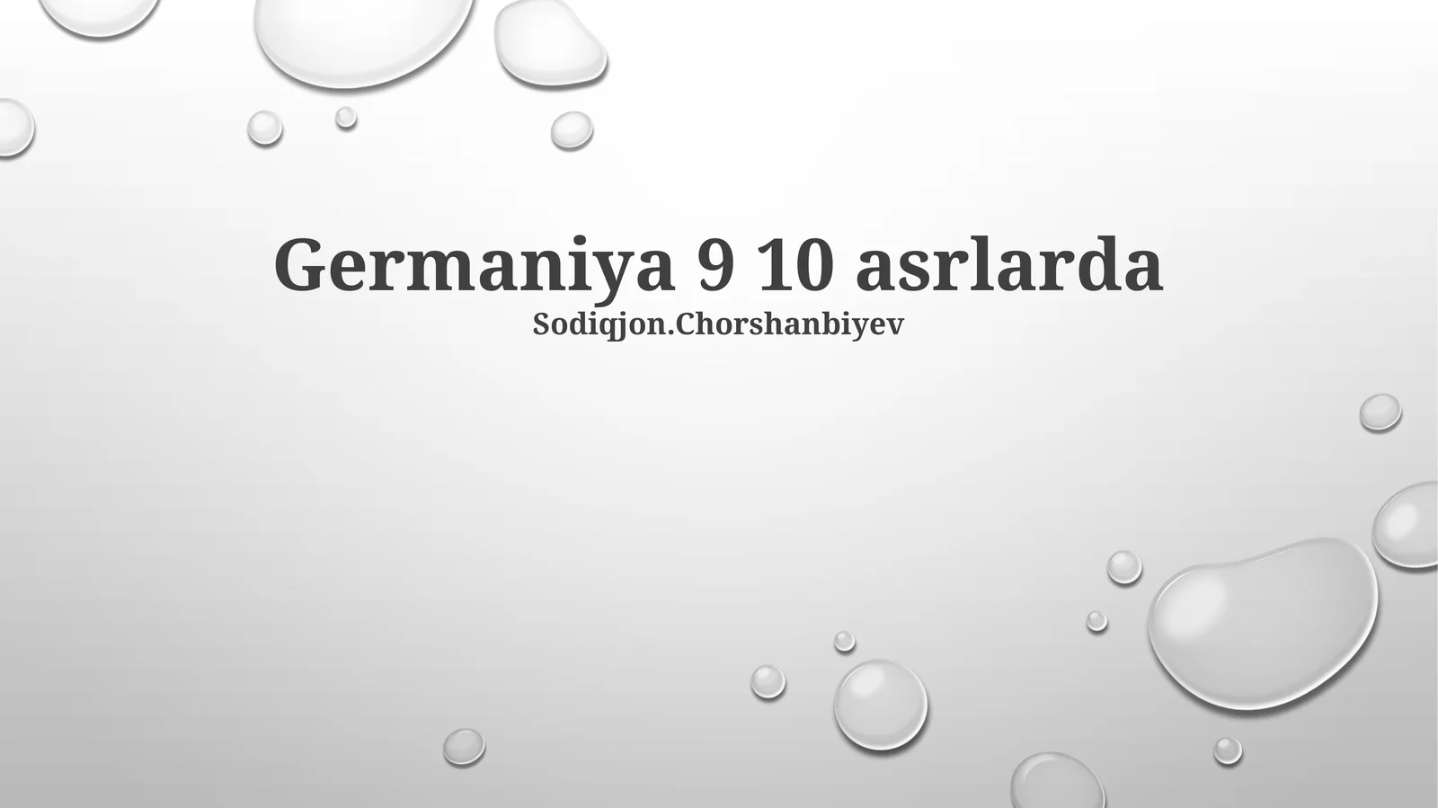 Germaniya 9 10 asrlarda