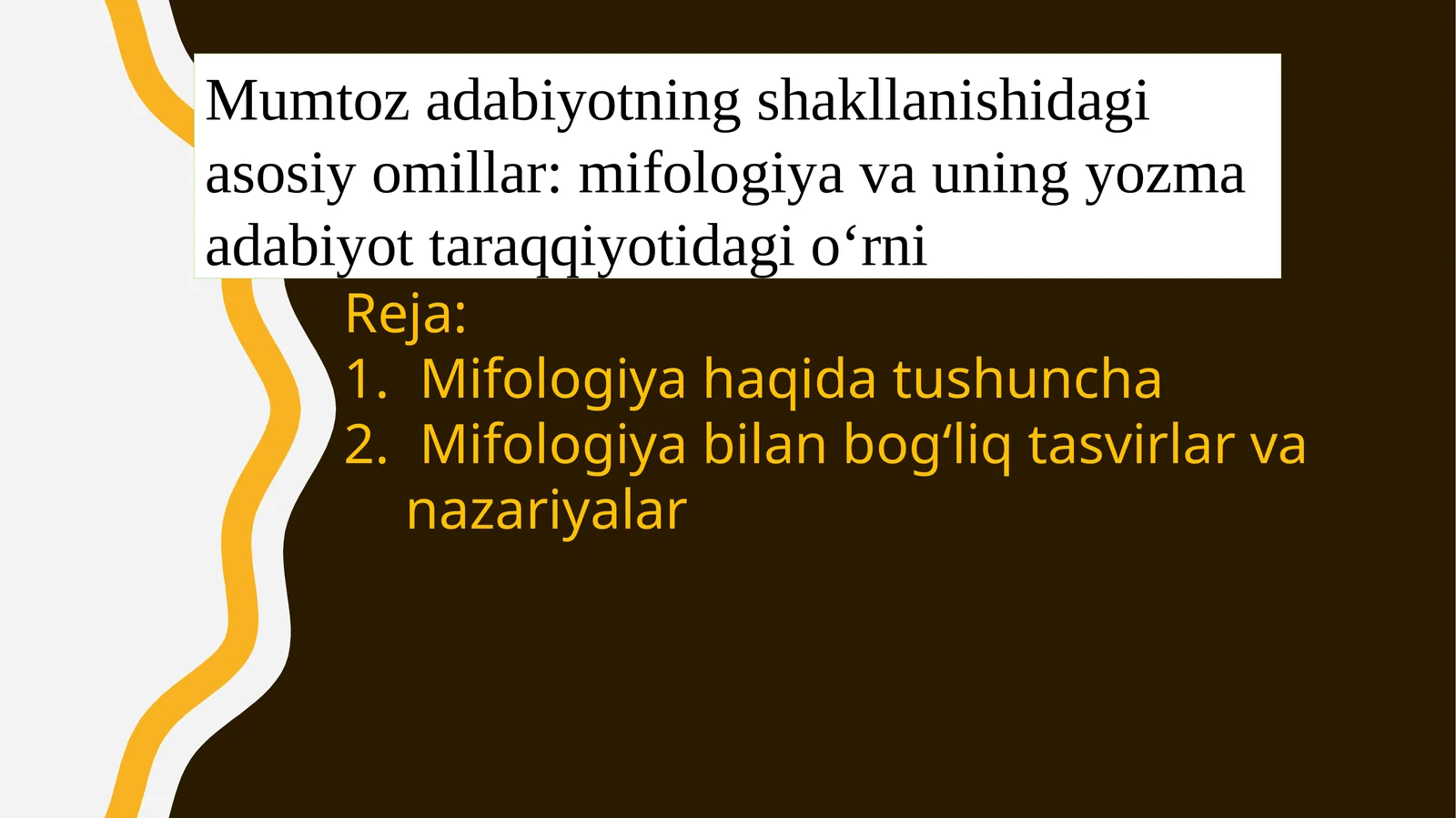 Mifologiya