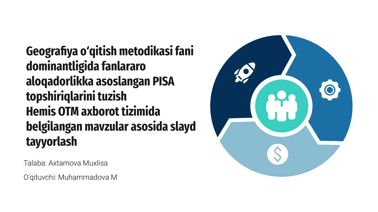 Geografiya o‘qitish metodikasi va fanlararo aloqadorlik