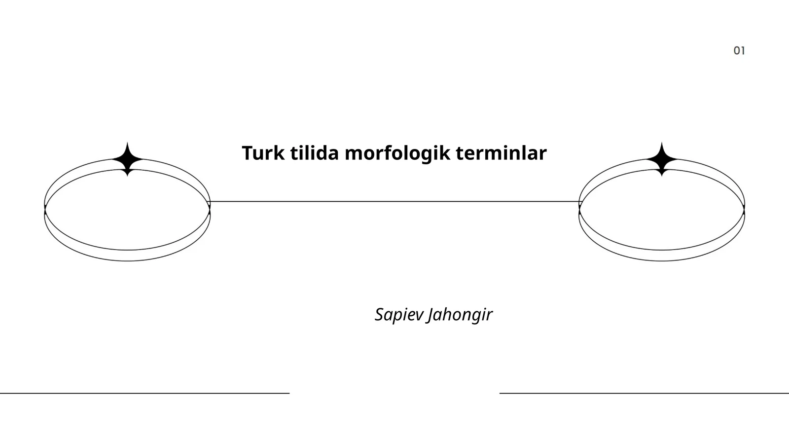 Turk tilida morfologik terminlar