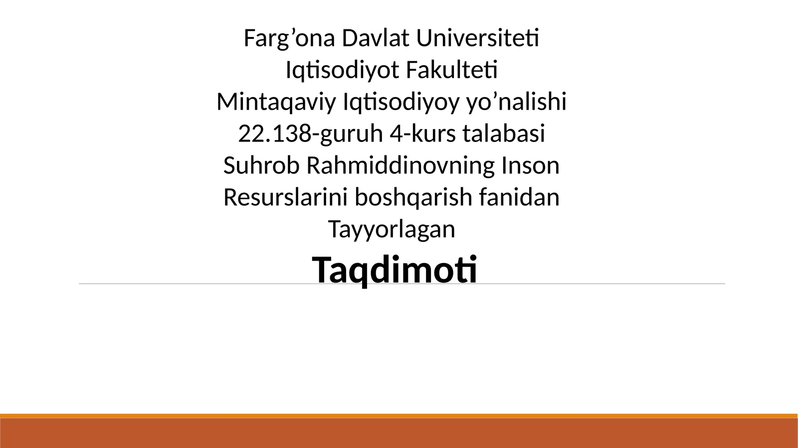 Qo'shmakorxonalarda inson resurslarini boshqarishning xususiyatlari