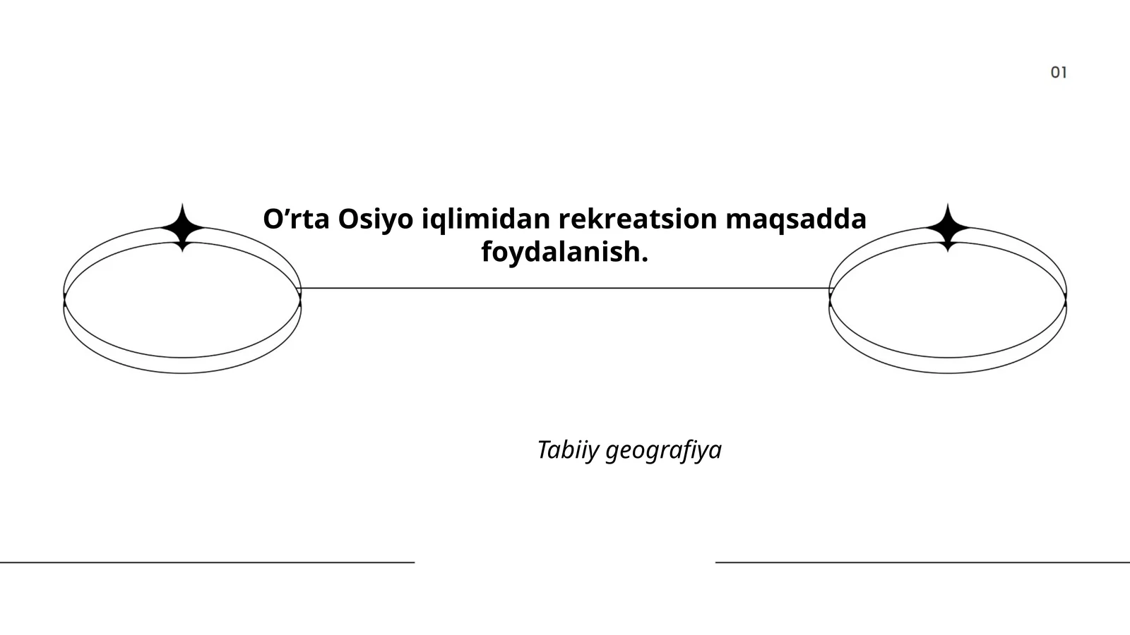 O'rta Osiyo iqlimi va rekreatsion salohiyati