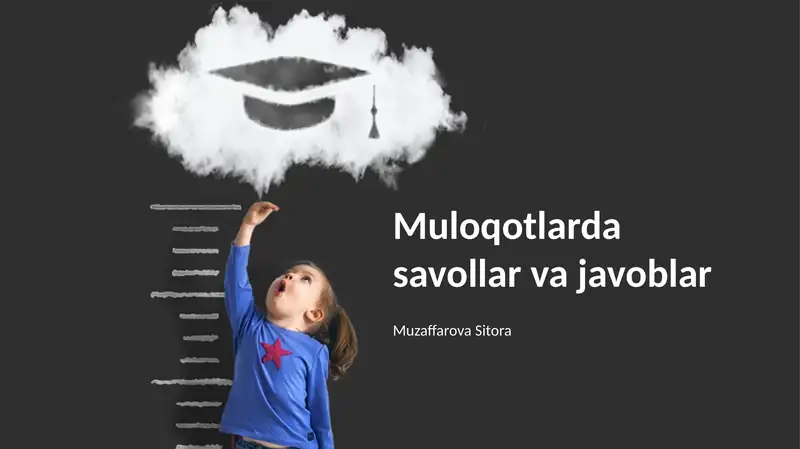 Muloqotlarda savollar va javoblar