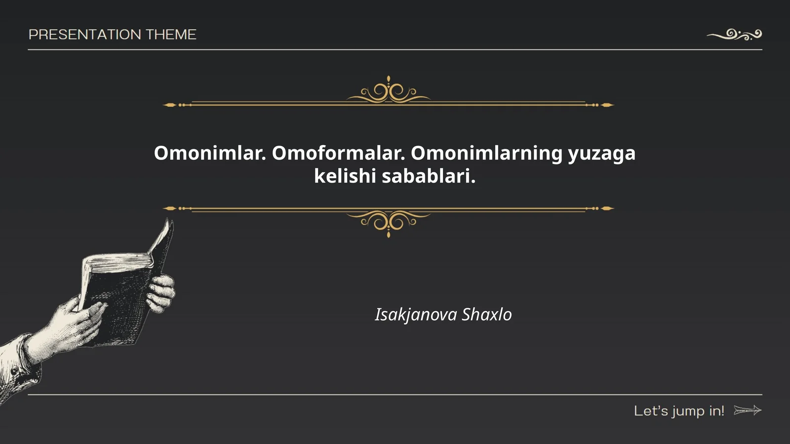 Omonimlar. Omoformalar. Omonimlarning yuzaga kelishi sabablari