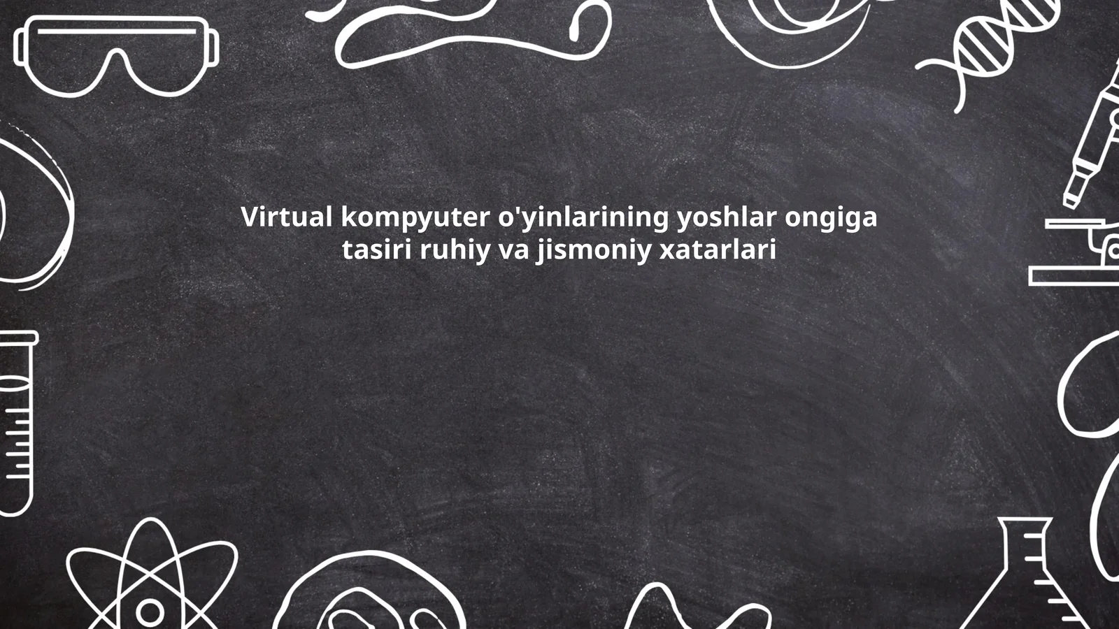 Virtual kompyuter o'yinlarining yoshlar ongiga tasiri ruhiy va jismoniy xatarlari