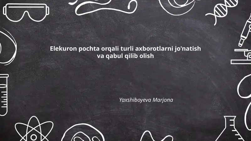 Elektron pochta (email) asoslari va tushunchalari